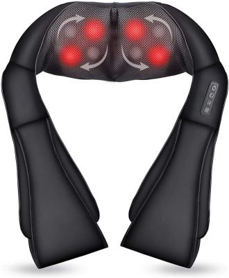 China Neck Shiatsu Neck Shoulder Massager with Deep Tissue Kneading Electric Neck and Back Massager Pillow for Muscle Pain Relief for sale