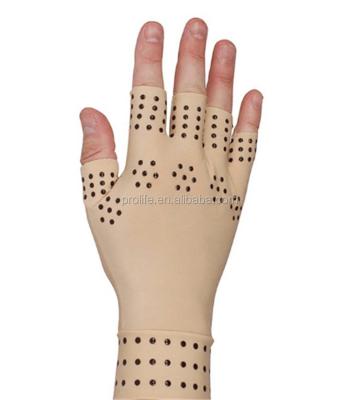 China Sports and Protection Amazon Hot Sell Body Health Ventilation Half Finger Magnetic Therapy Arthritis Compression Dispensing Gloves for sale