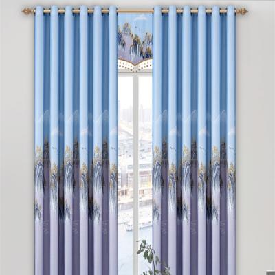 China Wholesale Blackout Fabric Curtain Rolls Custom Fabric Printing Curtains For Home Living Room Bed Room for sale