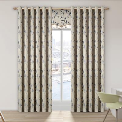 China Blackout Line Style 100%Polyester Jacquard Curtain Fabric High Quality For African Market for sale