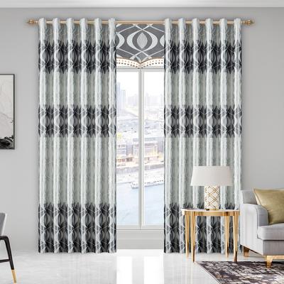 China Luxury Blackout Porcelain Fabric Curtain Jacquard Fabric For Turkey for sale