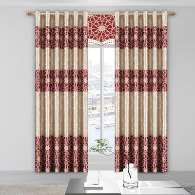 China Blackout Satin Polyester Jacquard Curtain Fabric For Curtains Turkey for sale