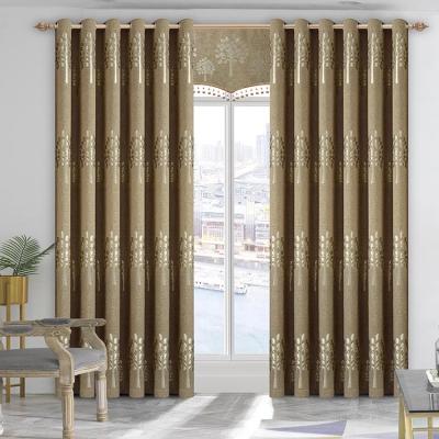 China Blackout Home Textile Fabric Polyester Jacquard Blackout Curtain Fabric for sale