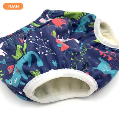 China Reusable Baby Training High Quality Waterproof Printed Cloth Diapers Potty Training Pants for sale