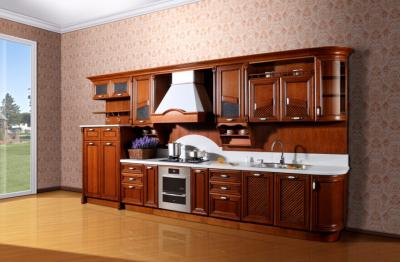 China Cheey solid wood kitchen cabinet set for sale