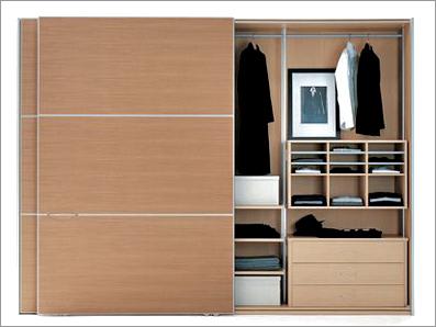 China wood grain MFC wardrobe for sale