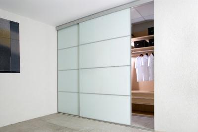 China tempered glass door wardrobe for sale