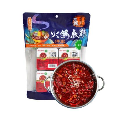 China Cooking Tianchu 80g*4 Wholesale Halal Hot Sale Restaurant Chongqing Sichuan Hot Pot Seasoning Condiment Spicy Flavor Hotpot Soup Base for sale