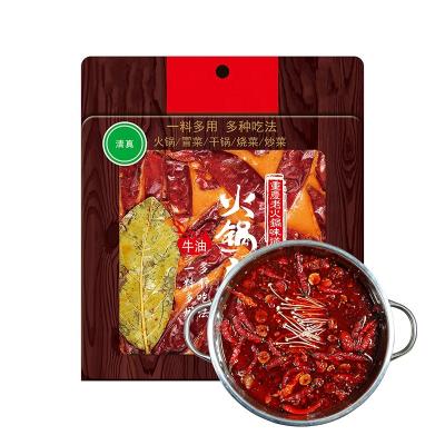 China Hot Pot Soup Base 200g Halal Chinese Flavor Spicy Beef Tallow Food Seasoning Sauce Stir Fry Spicy Sauce Hot Pot Condiments Hot Pot Soup Base for sale