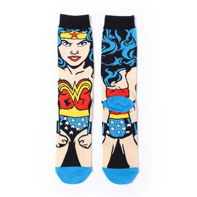 China Fashion Antibacterial Wholesale Mens Socks Quality Funny Cartoon Socks for sale