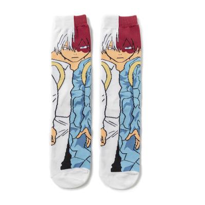 China High quality antibacterial cartoon character tube spring, summer, autumn and winter medium socks new for men and women. for sale