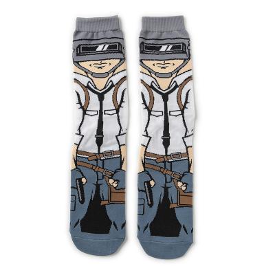 China Brand New Cartoon Antibacterial Outdoor Creative Socks Manufacturer Hose Personality Skateboard Cotton Socks for sale