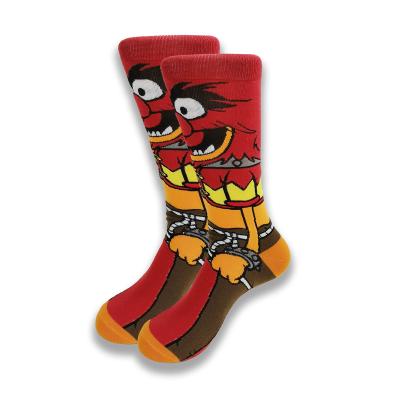 China Anime cartoon street style hip-hop personality hot men's antibacterial A pair of socks for sale