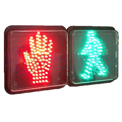 China 200mm Square PC Plastic Anti-UV Stop And Go Traffic Warning Light Led Pedestrian Turn Signal Light for sale