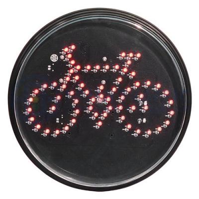 China Red Bicyle Traffic Light Module IP55 300mm Fire PC Signaling Module Anti-UV Plastic Traffic Light Module for sale