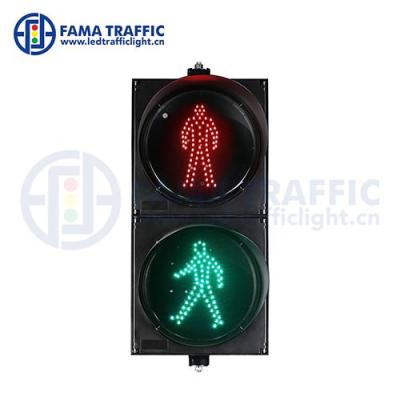 China PC Traffic Light Pedestrian LED Traffic Light 300mm Plastic Anti-UV Static Signal Light for sale