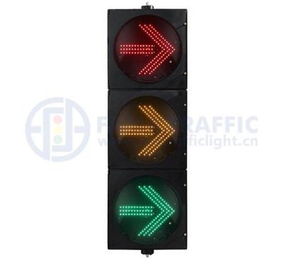 China Raffic Arrow Light 3 Plastic PC FAMA Arrow Traffic Light Professional Anti-UV 400mm for sale