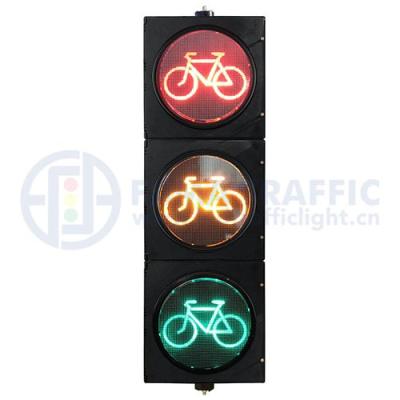 China Plastic Anti-UV High Flow LED Traffic Light 400mm Red Green Yellow Green Bicycle Bicycle Dedicated Led Traffic Lights for sale