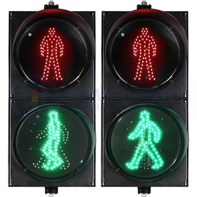 China Anti-UV Dynamic PC LED Pedestrian Crossing Light 400mm Plastic Pedestrian Led Traffic Lights for sale