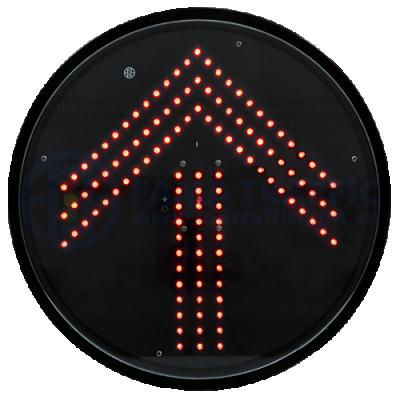 China Anti-UV Plastic PC LED Traffic Lights Light Module 400mm Arrow LED Red Red Module for sale