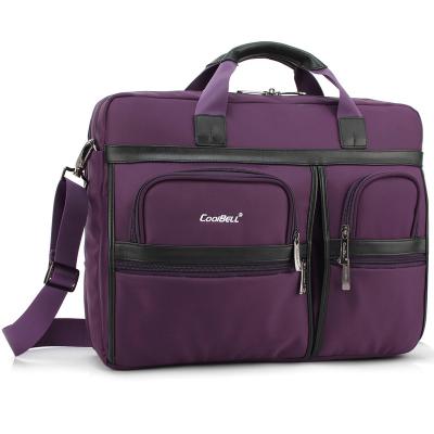 China Coolbell 2021 Hot Selling Business Pink Purple Men's Hard Briefcase High Quality Polyester Laptop Briefcase Women Bag Waterproof for sale