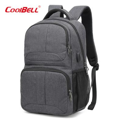 China With USB bell cool custom durable waterproof nylon business bag laptop backpack with logo with USB for men for sale