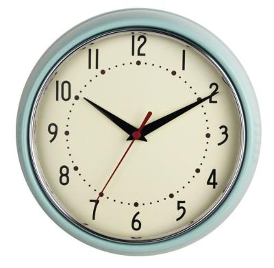 China Antique Style 10 Inch Retro Wall Clock Plastic Wall Clock For Living Room for sale