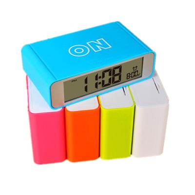 China Customized China Excellent Material China Factory Direct Digital Flip On/Off Switch LCD Alarm Clock for sale