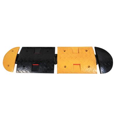 China Sale Hot Sale Lane Lane Traffic Rubber Bump 500mm Movable Slope Heavy Duty Brake Road Reduce Accidents Rubber Speed ​​Bump For Sale for sale