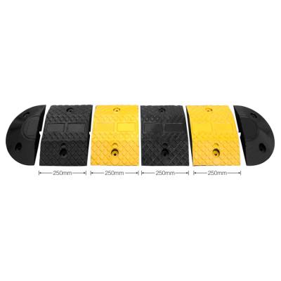 China Yellow Lane Retail Maid Factory Safety Brake Rubber Speed ​​Bump Traffic Rubber Productive Mobile Simple Installation For Sale for sale