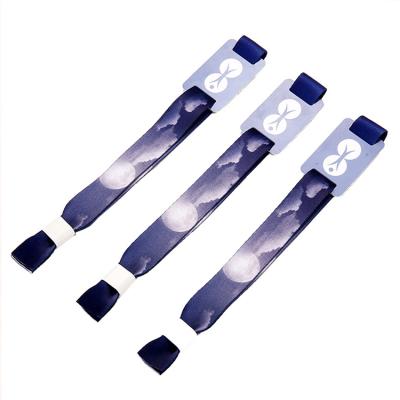 China Custom Polyester Festival Polyester Sublimation Events Wrist Band Fabric Wristband Wristband for sale