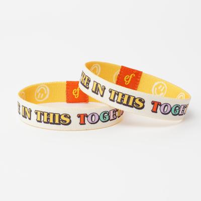 China Factory Directly Sale Elastic Custom Sublimation Printing Elastic Wristbands for sale