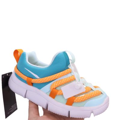 China Deodorization Blue Light Orange Fashion Kids Leisure Non - Slip Soft Sports Shoes for sale