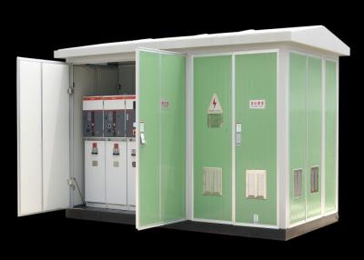 China 11kv 33kv Integrated Prefabricated Power Transformer Substation Environmental Material Shell for sale