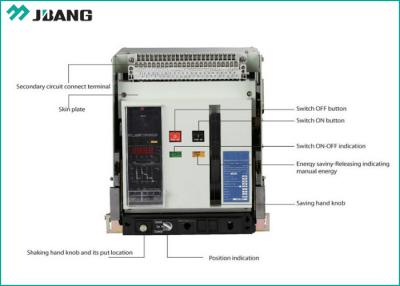 China 3 Phase 65Ka Manual Universal Air Circuit Breaker High Breaking Capacity for sale