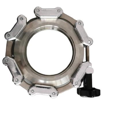 China Pipe Connection Sanitary Pipe Fittings KF NW Vacuum Chain Clamp Claw Clamps for sale