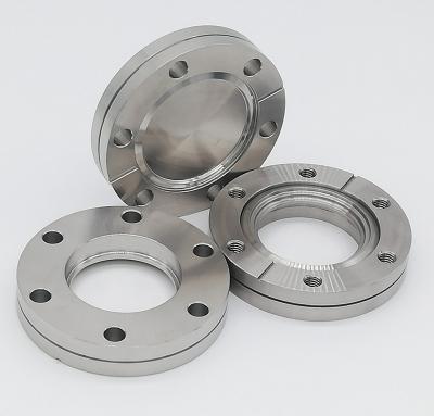 China White SUS304 316 316L flange stainless steel transparent wholesale 316 custom vacuum nonrotatable flange for sale