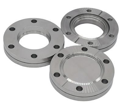 China Customized Industry ICF Rotatable Stainless Steel 304 316L Vacuum Corrosion Tapped Flange for sale