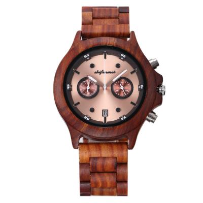 China Day/date shifenmei S5583 design your own wooden watch wooden watch dropshipping for sale