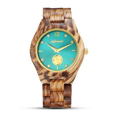 China Power Reserve shifenmei S5518 Women Watches Ladies Wooden Hand Waterproof OEM Strap Women Watches for sale