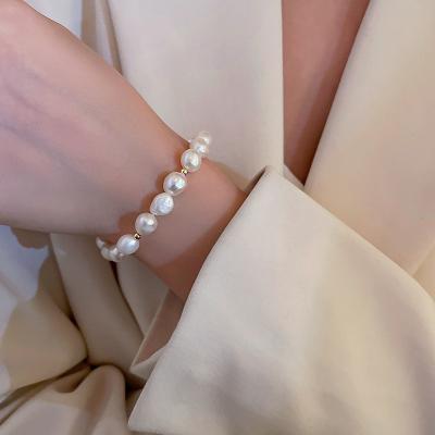 China CLASSIC Hot Selling Natural Freshwater Pearl Adjustable Bangle Bracelet Bangle Bracelet For Women Gift for sale