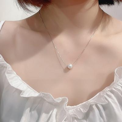 China 2021 CLASSIC Women's Small Pearl Niche Design Temperament Clavicle Chain Light Luxury Fashion Fresh New for sale