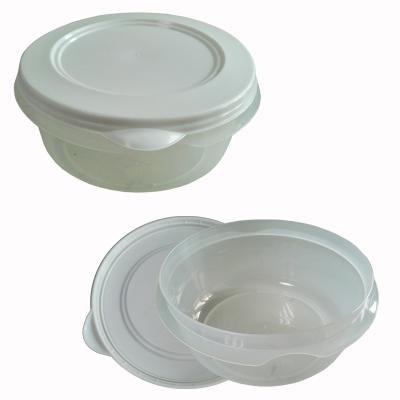 China American Style Round Shaped Clear Freshness Food Storage Container Large Plastic PP Preservation Box for sale