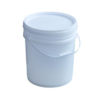 China Paint Color 2021 Empty Plastic Bucket With Cover 5 Gallon 20L Plastic Paint PP Bucket for sale