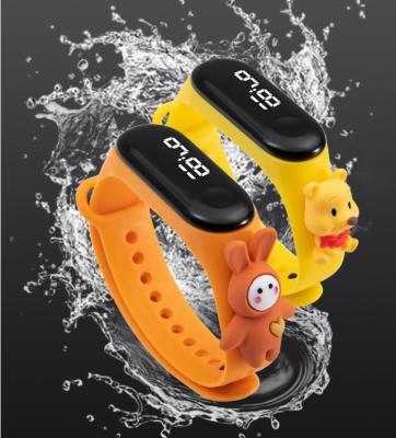 China Cheap Wholesale Custom Logo Day/Date Colorful Band Sports Electronic Kids Digital Led Watches For Kids for sale