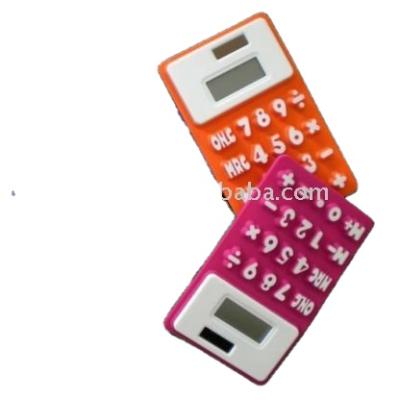 China Promotional Soft Waterproof Silicone Rubber Calculator Kids Love Calculator for sale