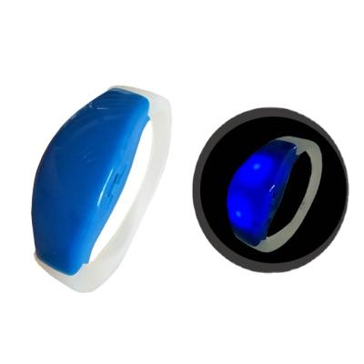 China Plastic Motion Sensor Triggered Led Flashing Wristbands Wristbands for sale