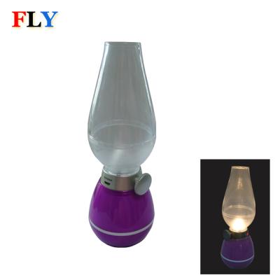 China Retro Usb Blowing Kerosene Touch LED Control Lamp for sale