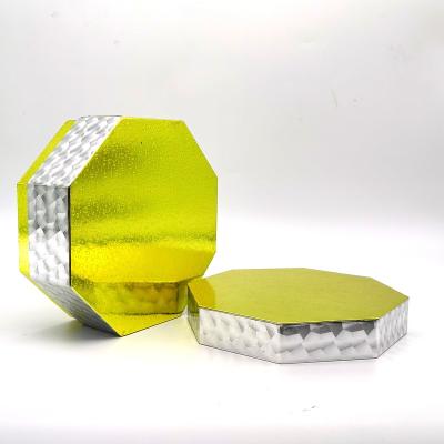 China Recycled Recyclable Material Perfume Candle Box Cardboard Unique Cosmetic Wedding Favors Colorful Cube Candle Gift Box for sale