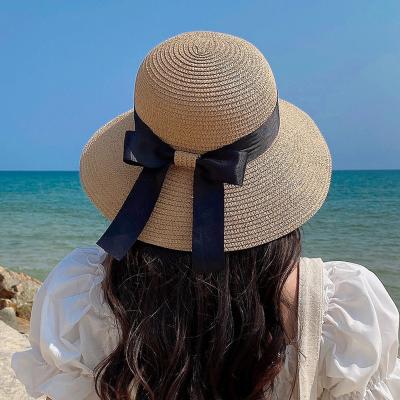 China Wholesale Raffia Straw Wide Brim Strohhut Custom Hat Straw Hat Panama Hat Summer Fashional Sun Reed Hat Outdoor Women Hat for sale